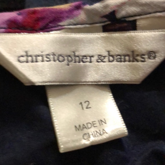 Women’s Christopher & Banks Floral Skirt Size 12 - Picture 4 of 4